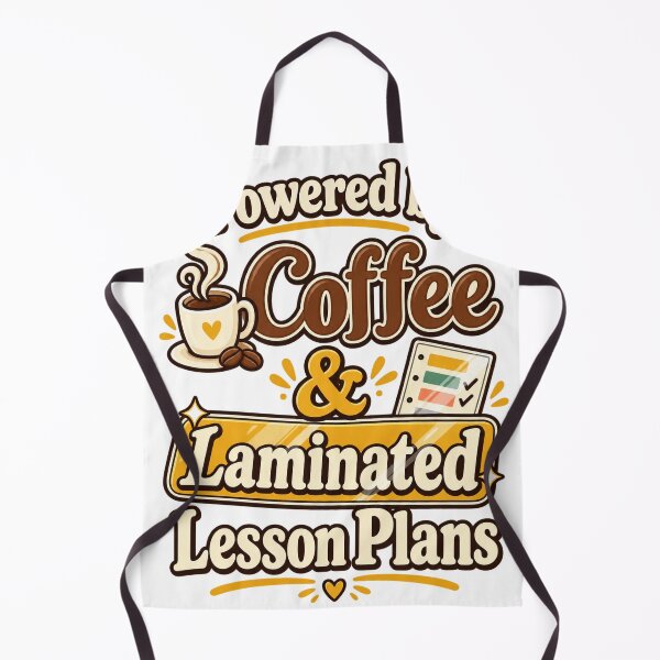 Item preview, Powered By Coffee and Laminated Lesson Plans Teacher Gift designed and sold by ys96.