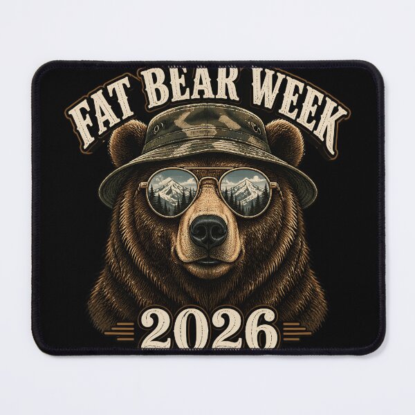Item preview, Fat Bear Week 2026 Bear Mountain Sunglasses Vintage Wildlife Gift designed and sold by Zizo-DR44.