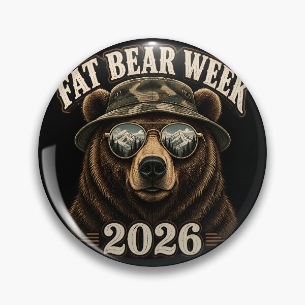 Item preview, Fat Bear Week 2026 Bear Mountain Sunglasses Vintage Wildlife Gift designed and sold by Zizo-DR44.