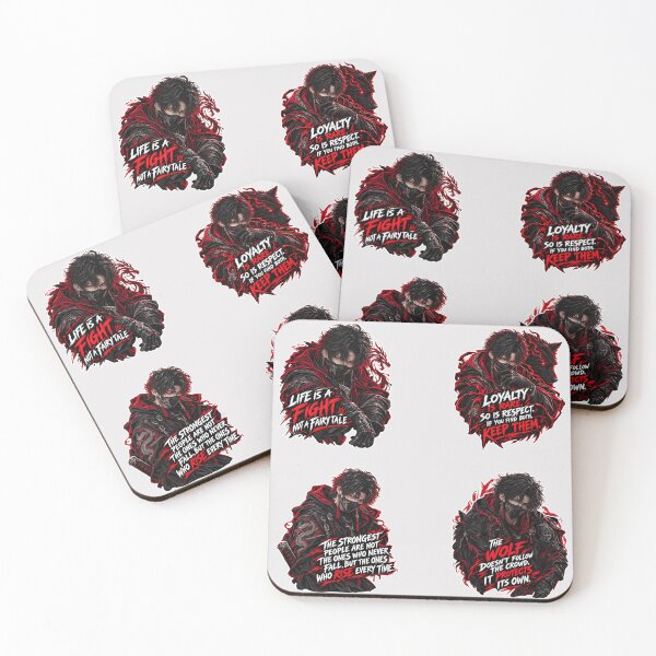 Item preview, Dark Anime Boy Quotes Sticker Pack Edgy Aesthetic Bundle designed and sold by NovaToons.
