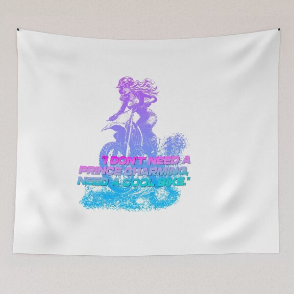 Item preview, Logo featuring a cute girl riding a motocross bike, for speed enthusiasts. #4 designed and sold by UrbanTRIP.