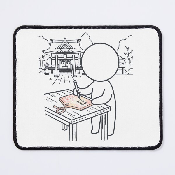 Item preview, Writing Wish on Ema Wooden Plaque - Japanese Shrine Culture Pictogram designed and sold by japan-picto.