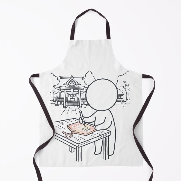 Item preview, Writing Wish on Ema Wooden Plaque - Japanese Shrine Culture Pictogram designed and sold by japan-picto.