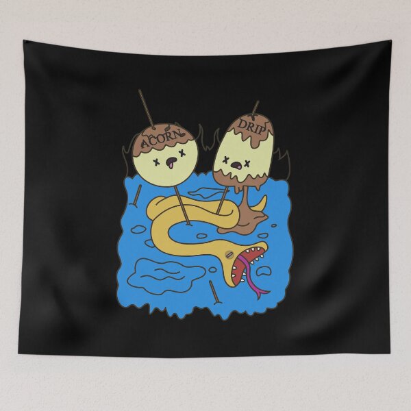 Item preview, Melting Ice Cream Snake Water Cartoon Art designed and sold by Oraast.