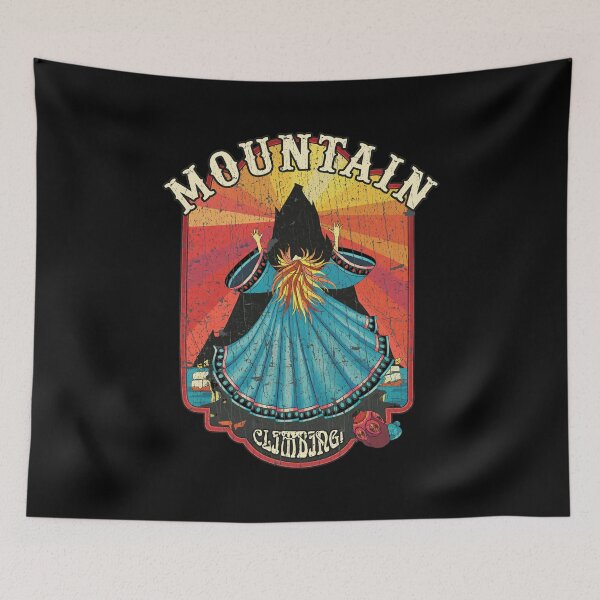Item preview, Mountain Climbing Vintage Sunburst Art designed and sold by Oraast.