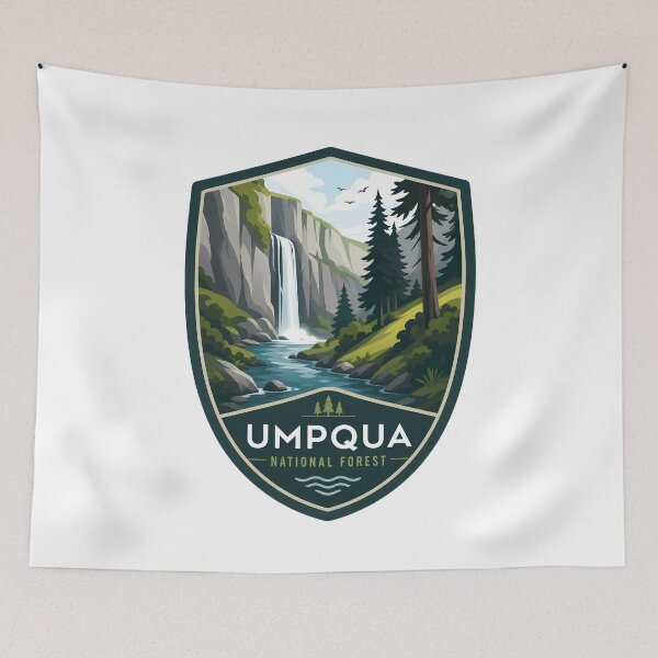Item preview, Umpqua National Forest Oregon Travel Nature Landscape designed and sold by FrontierCosmic.