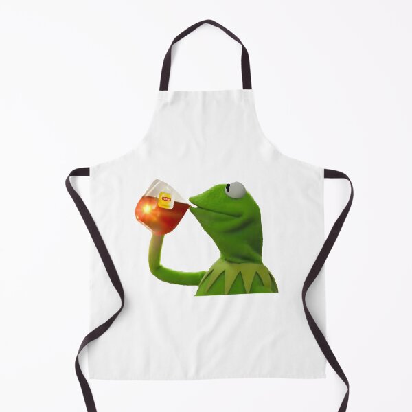 Item preview, Kermit the Frog Sipping Tea Funny Meme Illustration designed and sold by CoronaBeDamned.