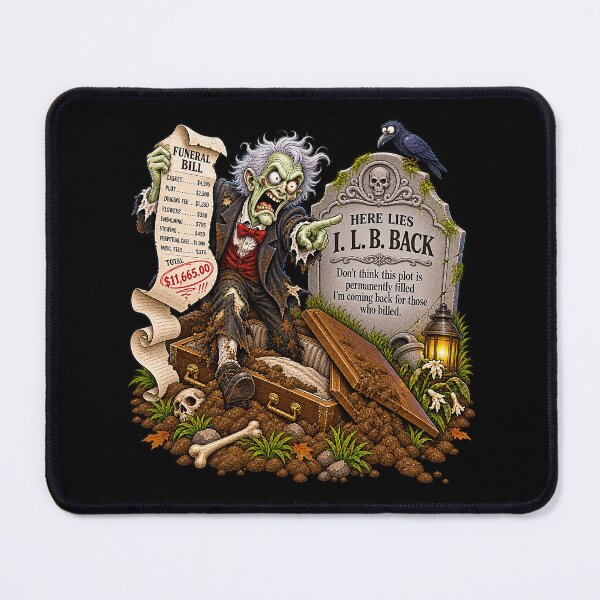Item preview, ⚡HAUNTED TOMBSTONE COLLECTION - I.L.B. Back - dark version designed and sold by WheelieGdArt.