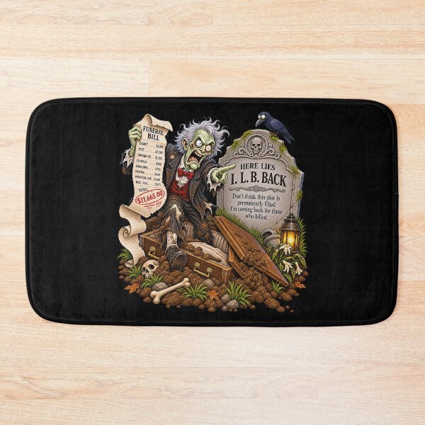 Item preview, ⚡HAUNTED TOMBSTONE COLLECTION - I.L.B. Back - dark version designed and sold by WheelieGdArt.