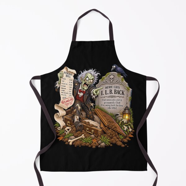 Item preview, ⚡HAUNTED TOMBSTONE COLLECTION - I.L.B. Back - dark version designed and sold by WheelieGdArt.