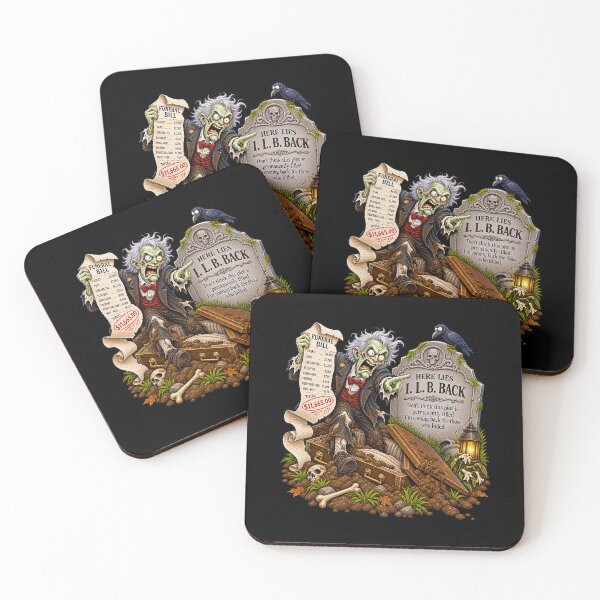 Item preview, ⚡HAUNTED TOMBSTONE COLLECTION - I.L.B. Back - dark version designed and sold by WheelieGdArt.