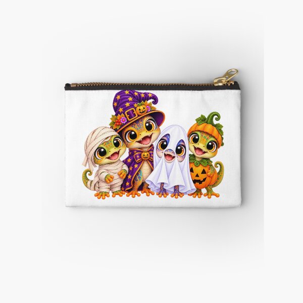 Item preview, chameleon Pumpkin Halloween chameleons designed and sold by QuiteOrbit.