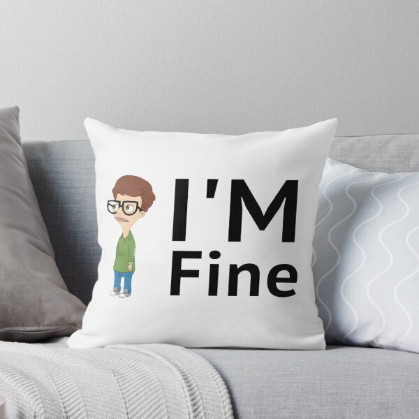 Item preview, Big Mouth 'I'm Fine' Funny Expression Graphic Design designed and sold by h25082006.