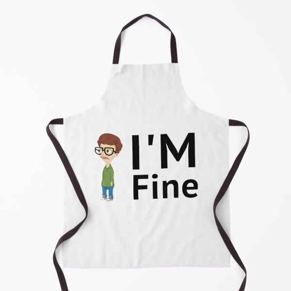 Item preview, Big Mouth 'I'm Fine' Funny Expression Graphic Design designed and sold by h25082006.