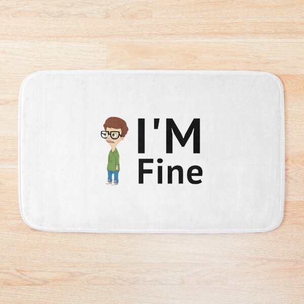 Item preview, Big Mouth 'I'm Fine' Funny Expression Graphic Design designed and sold by h25082006.