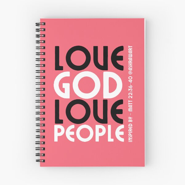 Item preview, LOVE God LOVE People - Scripture Art - Matt 22:36-40 | Soul-stirring scripture infused minimalist design by AshRawArt  designed and sold by ashrawArt Designer Boutique Art.