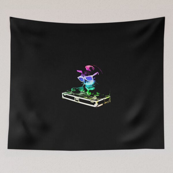 Item preview, House Cat (Rainbow Dj Kitty) designed and sold by LuciousPagac.