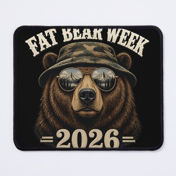 Item preview, Fat Bear Week 2026 Vintage Bear Mountain Wildlife Sunglasses Outdoor Gift designed and sold by Zizo-DR44.