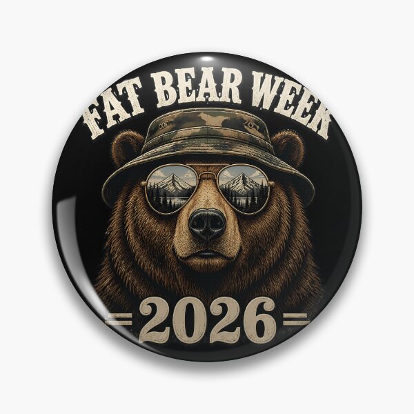Item preview, Fat Bear Week 2026 Vintage Bear Mountain Wildlife Sunglasses Outdoor Gift designed and sold by Zizo-DR44.