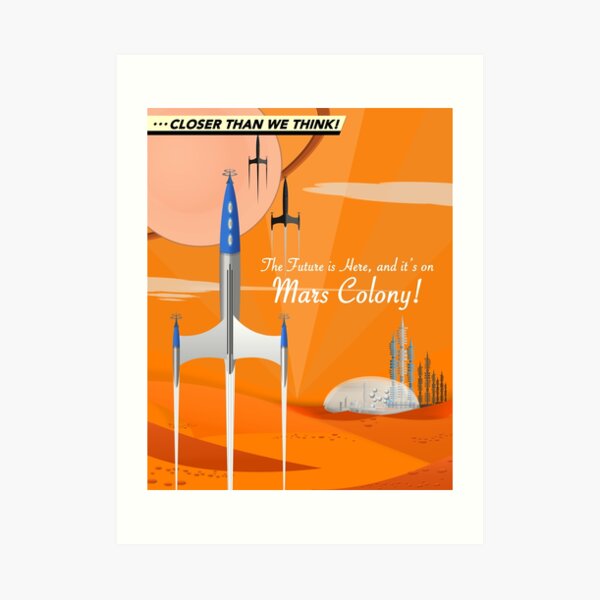 Mars Colony Art Print