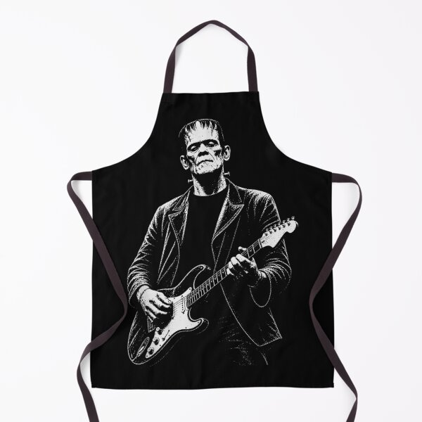 Item preview, Frankenstein vintage tocando la guitarra Halloween Frankenstein designed and sold by Daisy Grimes.