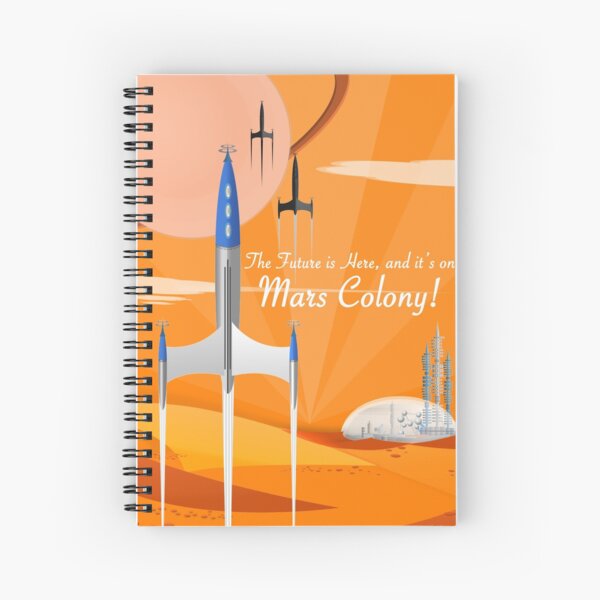 Mars Colony Spiral Notebook