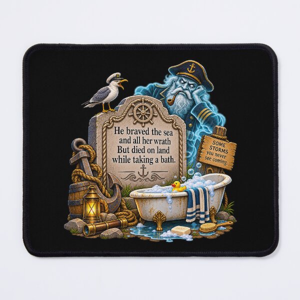Item preview, ⚡HAUNTED TOMBSTONE COLLECTION - Ghost Captain - dark version designed and sold by WheelieGdArt.