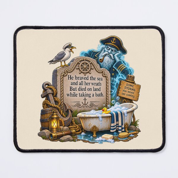 Item preview, ⚡HAUNTED TOMBSTONE COLLECTION - Ghost Captain designed and sold by WheelieGdArt.