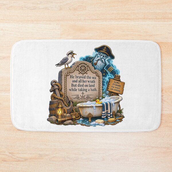 Item preview, ⚡HAUNTED TOMBSTONE COLLECTION - Ghost Captain designed and sold by WheelieGdArt.