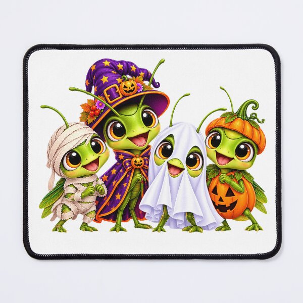 Item preview, Grasshopper Pumpkin Halloween grasshoppers designed and sold by QuiteOrbit.