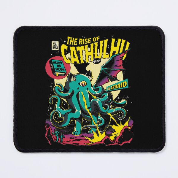 Item preview, The Rise of Cathulhu Cat Cthulhu Wings Tee designed and sold by AndrewGon64544.
