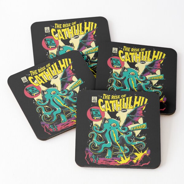 Item preview, The Rise of Cathulhu Cat Cthulhu Wings Tee designed and sold by AndrewGon64544.