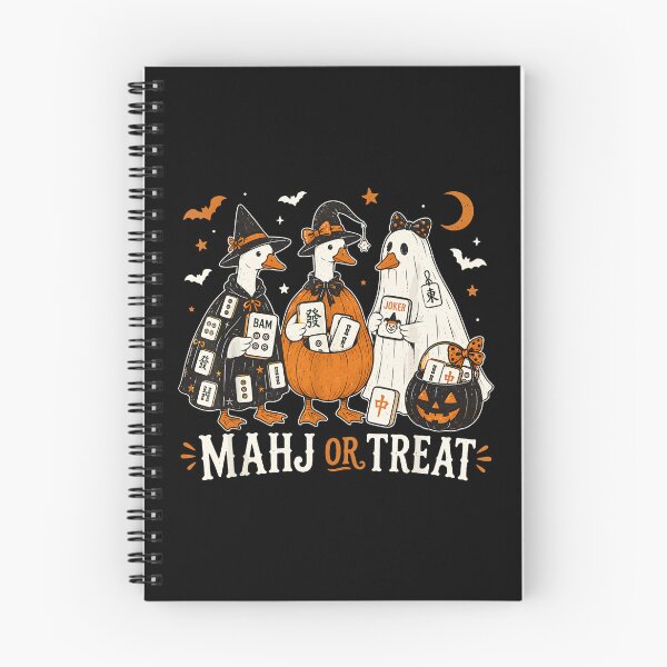 Item preview, Mahj Or Treat Ghost Silly Goose Mahjong Halloween Game Night designed and sold by huyongton.
