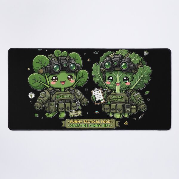 Item preview, Leaf Ops Cute Tactical Lettuce Squad designed and sold by Fort Chiswell Trading Company.