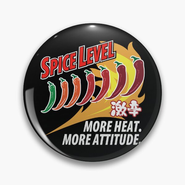 Item preview, Chili Pepper Heat Scale – More Heat, More Attitude_BK designed and sold by AckeeWolf.