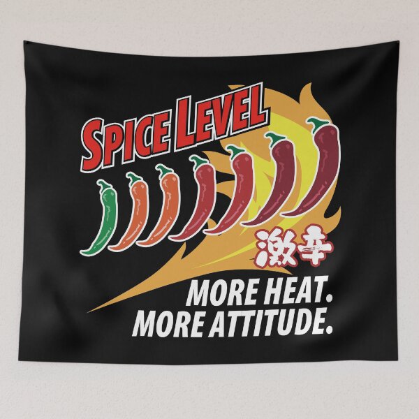 Item preview, Chili Pepper Heat Scale – More Heat, More Attitude_BK designed and sold by AckeeWolf.