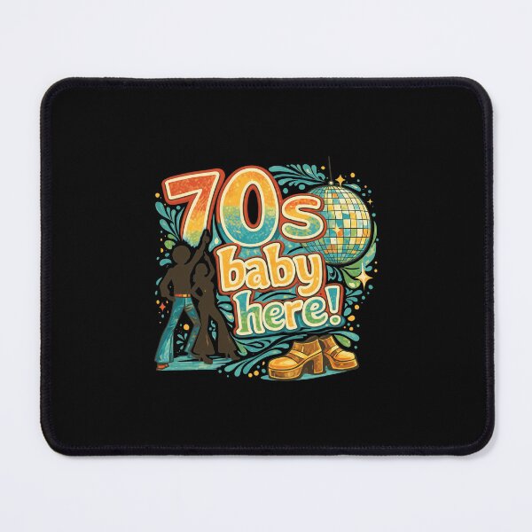 Item preview, 70s Baby Here Retro Disco  designed and sold by Pearchmitt.