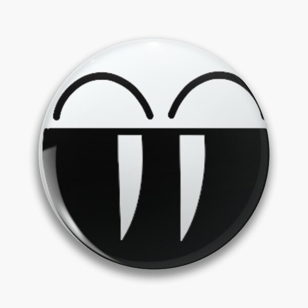 Item preview, emoji de colmillo - blanco y negro designed and sold by motherbrainart.