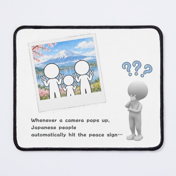 Item preview, Why Do Japanese Peace Sign for Photos? - Culture Shock Pictogram designed and sold by japan-picto.