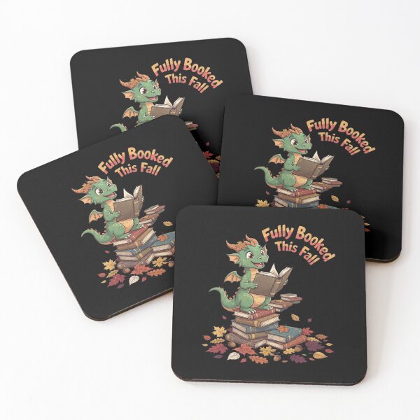 Item preview, Fully Booked This Fall Cute Dragon Reading Autumn Design designed and sold by Ostericaimusa.