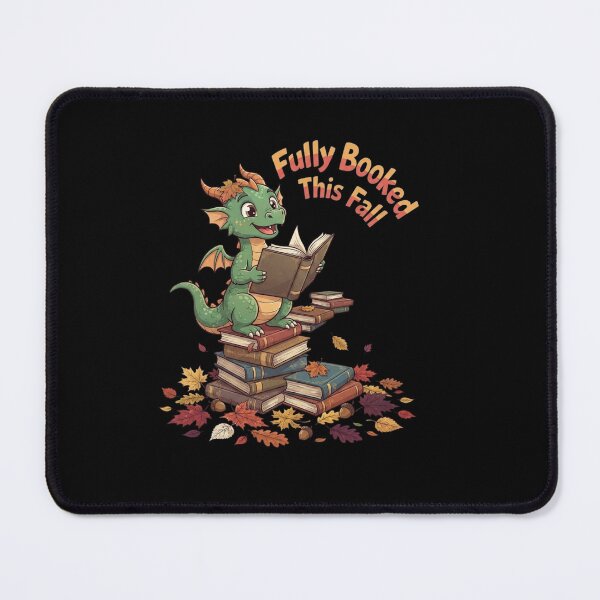 Item preview, Fully Booked This Fall Cute Dragon Reading Autumn Design designed and sold by Ostericaimusa.