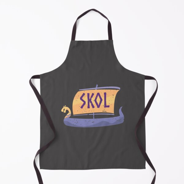 Aperçu de l'œuvre Le Skol, navire de guerre viking sillonnant les mers - Illustration historique de navire nordique créée et vendue par Sam te Kiefte.
