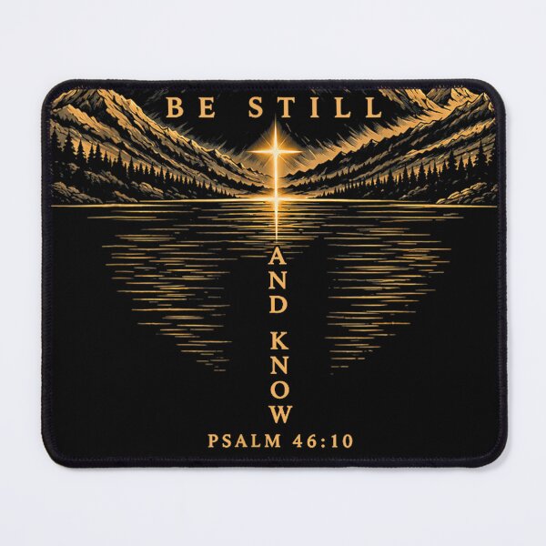 Item preview, Be Still and Know Psalm 46: 10 Christian Mountain Faith designed and sold by Lalanian-Shop.