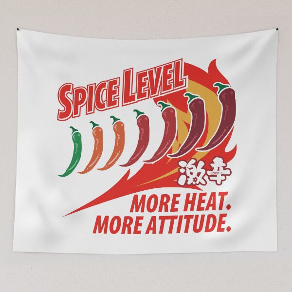 Item preview, Chili Pepper Heat Scale – More Heat, More Attitude_WH designed and sold by AckeeWolf.