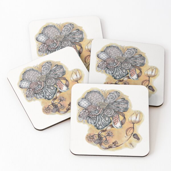 Item preview, Botanical Zentangle Garden – Hand Drawn designed and sold by LorieFossaArt.