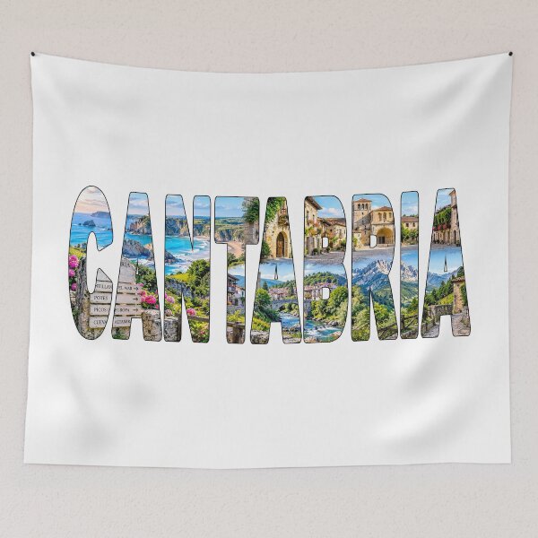 Item preview, CANTABRIA - Spain Tourist Souvenir Sticker Shirt Beautiful Coastal Towns designed and sold by Adam Gormley.