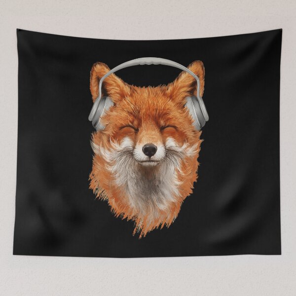 Item preview, Smiling Musical Fox designed and sold by burotnskafff.