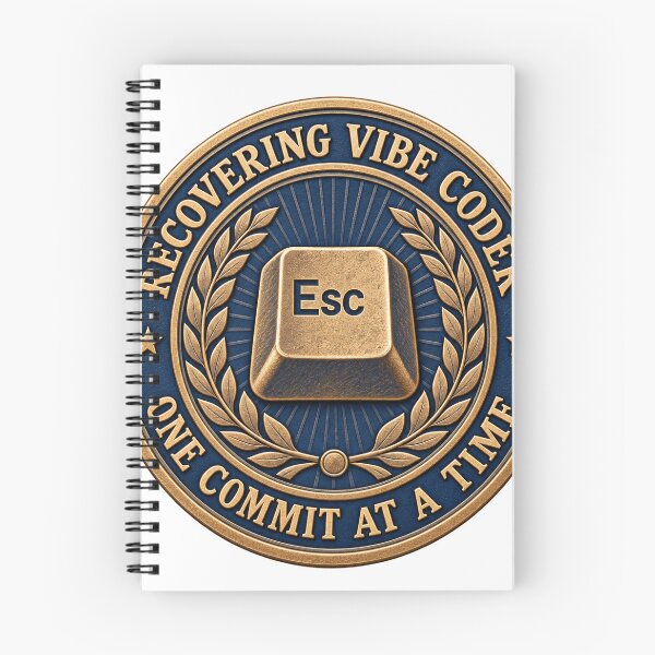 Item preview, Recovering Vibe Coder Funny Programmer AI Humor Gift designed and sold by ys96.