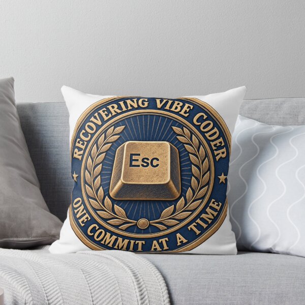 Item preview, Recovering Vibe Coder Funny Programmer AI Humor Gift designed and sold by ys96.
