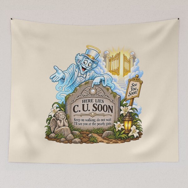 Item preview, ⚡HAUNTED TOMBSTONE COLLECTION - C.U. Soon designed and sold by WheelieGdArt.